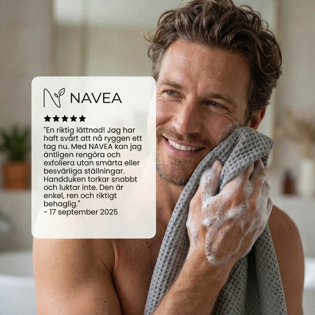 Exfolierande Antibakteriell Duschhandduk