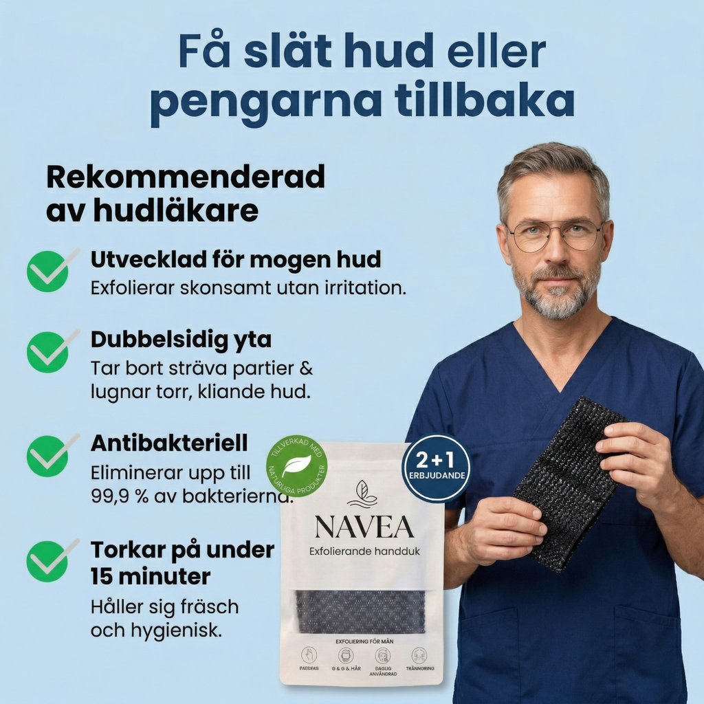 Exfolierande Antibakteriell Duschhandduk