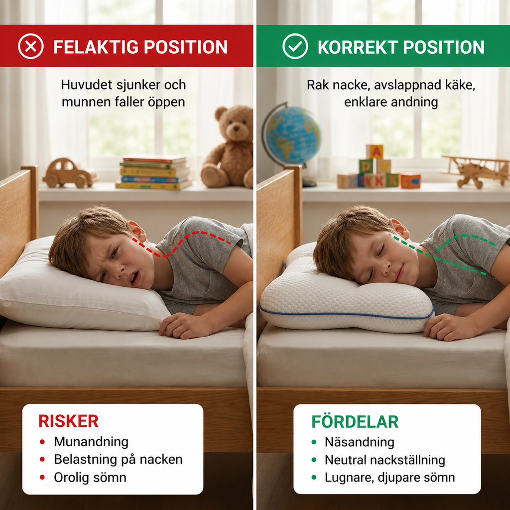 NAVEA Aria™ — Kudde för barns hållning & luftvägar