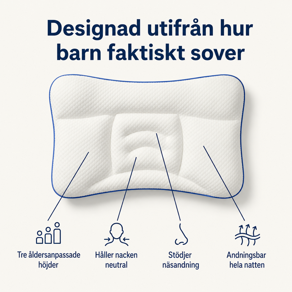 NAVEA Aria™ — Kudde för barns hållning & luftvägar