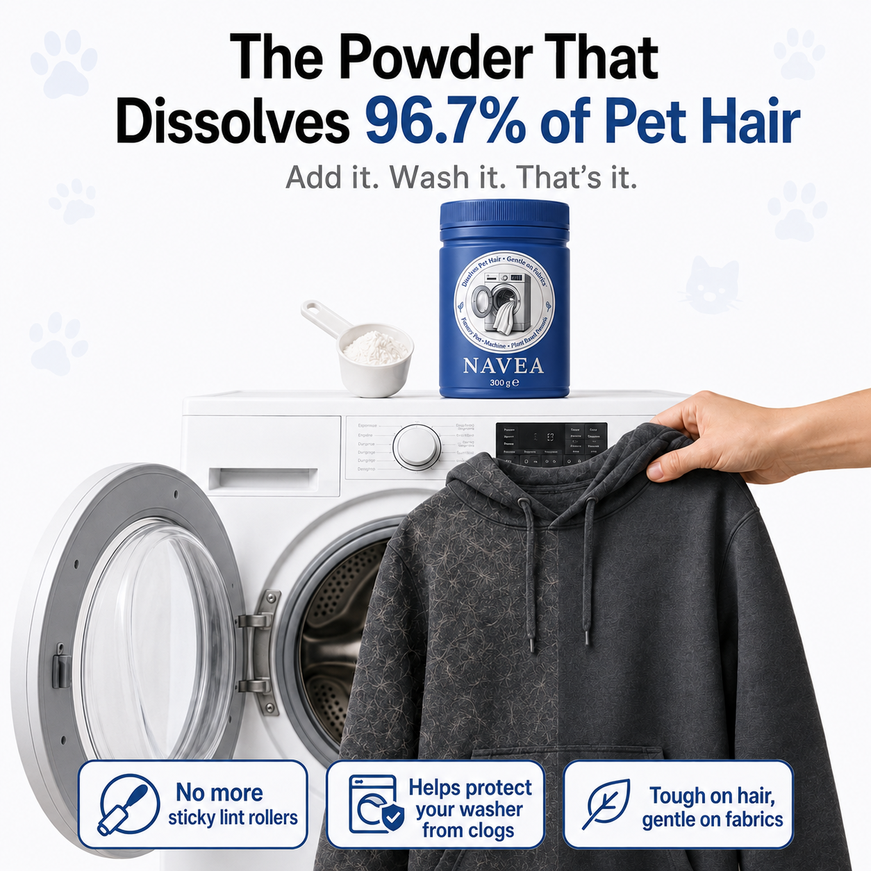 NAVEA™ Pet Hair Dissolver