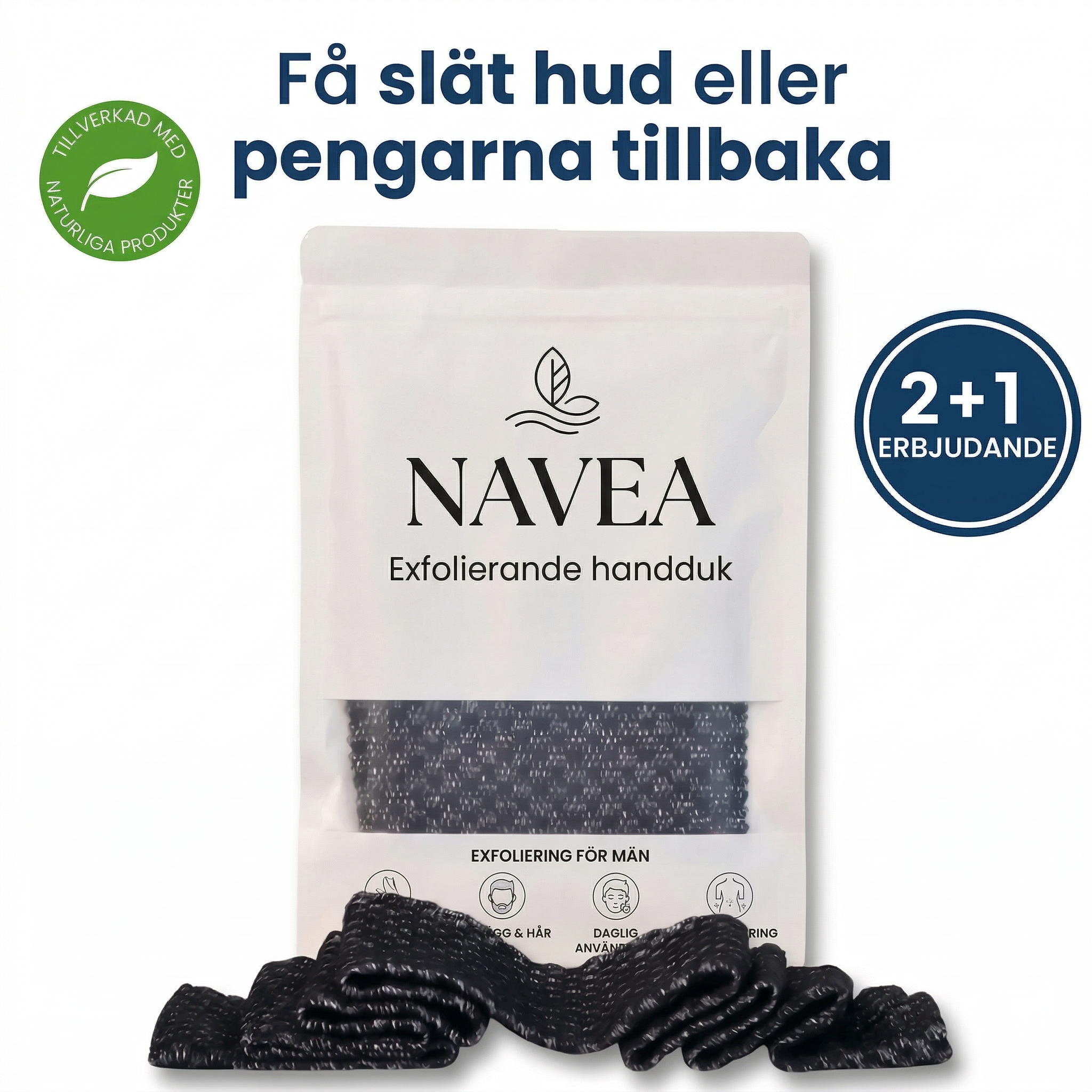 Exfolierande Antibakteriell Duschhandduk