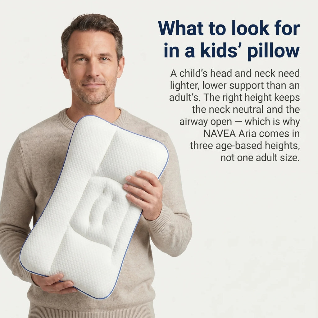 NAVEA Aria™ — Kids Posture & Airway Pillow