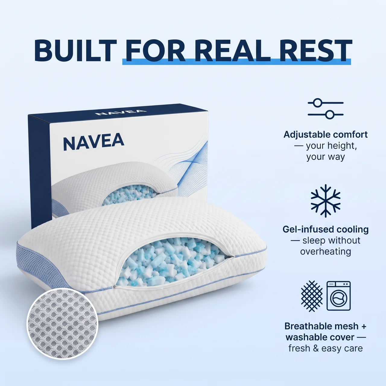 NAVEA Forma — Gel-Infused Adjustable