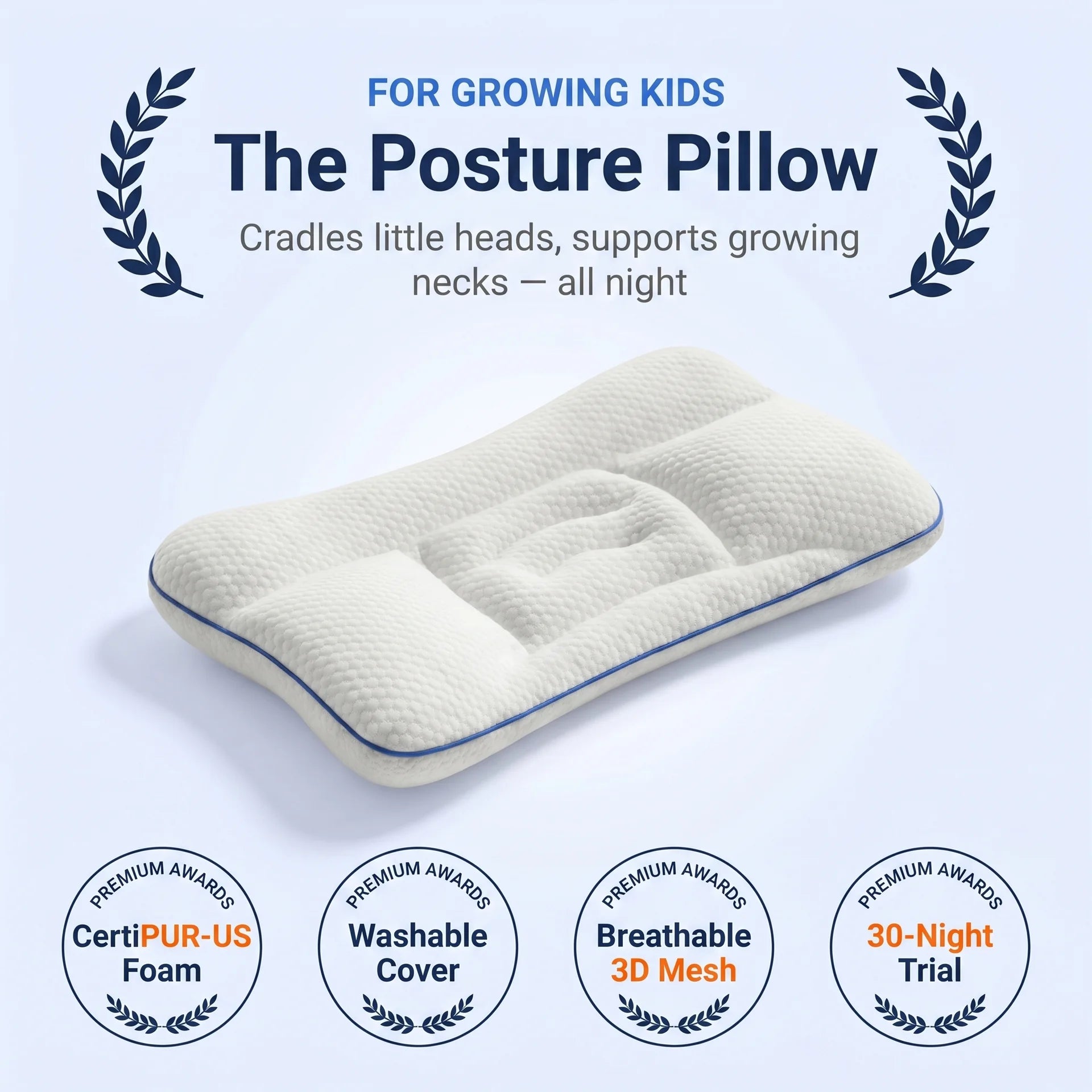 NAVEA Aria™ — Kids Posture & Airway Pillow