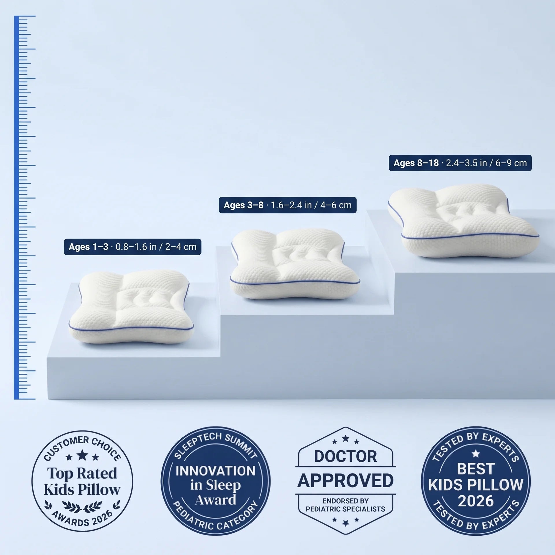 NAVEA Aria™ — Kids Posture & Airway Pillow