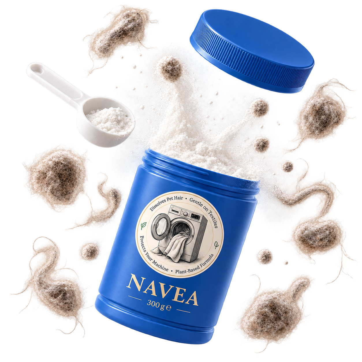 NAVEA pet hair dissolver powder