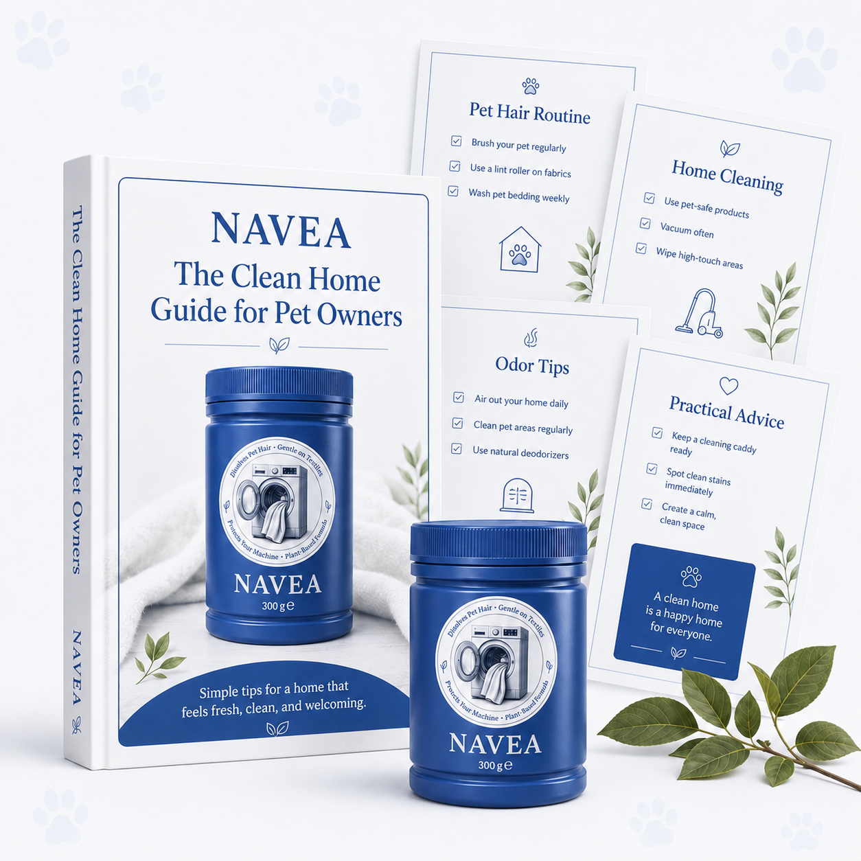NAVEA clean home guide for pet owners
